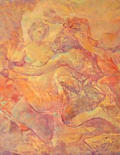 Amor vincit Pan — oil on canvas, 2020 — 40 x 46 in/ 102 x 117 cm