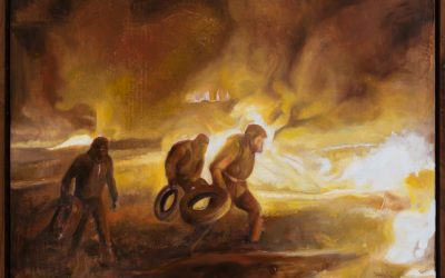David Molesky’s Dramatic New Series of “Riot Paintings”
